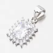 Strieborný prívesok so zirkónmi TSETST-13197