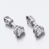 Dámske náušnice biele zlato 585 zirkón 52GZ-8015BBB-SR