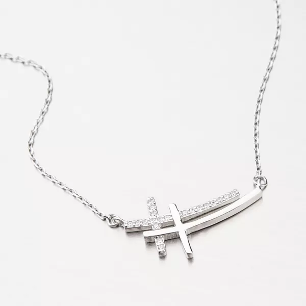 Strieborný náhrdelník SST-15555