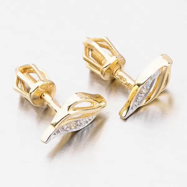 Dámske náušnice žlté zlato 585 52GZ-8024ZB-SR