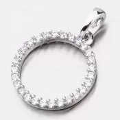 Zlatý prívesok so zirkónmi DZ-1979B-ZIR