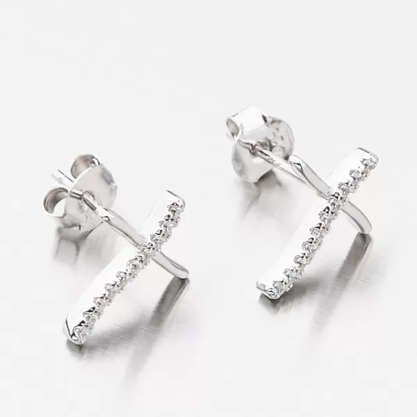 Náušnice so zirkónmi kôstky UPST-122000