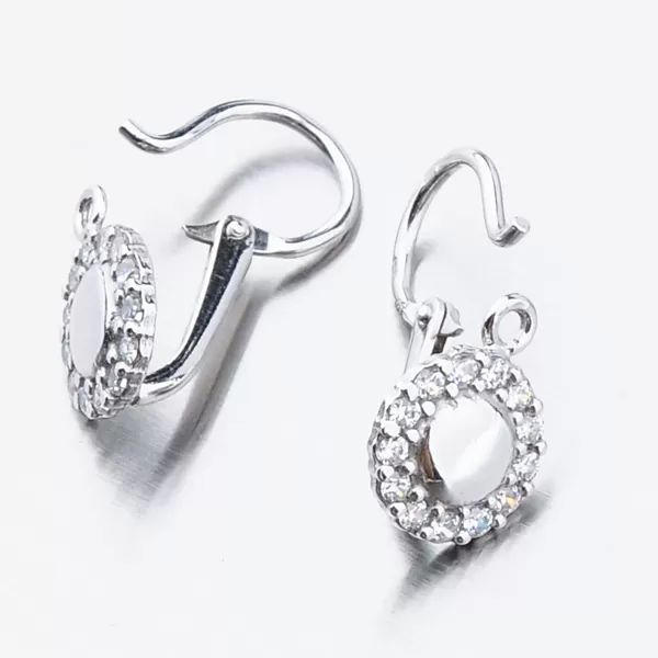 Detské náušnice biele zlato 585 zirkón 52DN-2750BB