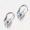 Detské náušnice s modrým kameňom 52DN-1736BTM