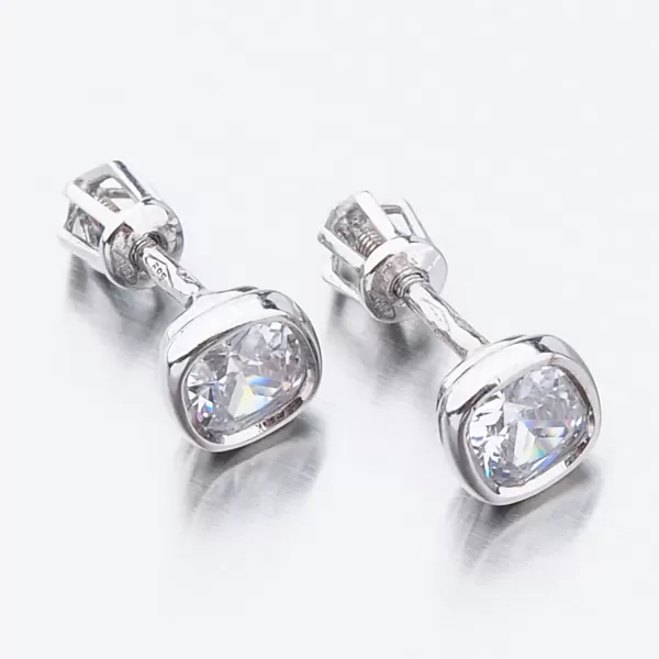 Dámske náušnice biele zlato 585 kubický zirkón 52GZ-8029B-SR