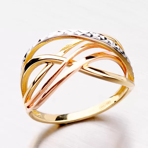 Dámsky prsteň žlté zlato 585 141P-110522