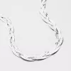 Strieborný pletený náhrdelník CHRS-02-3B-040