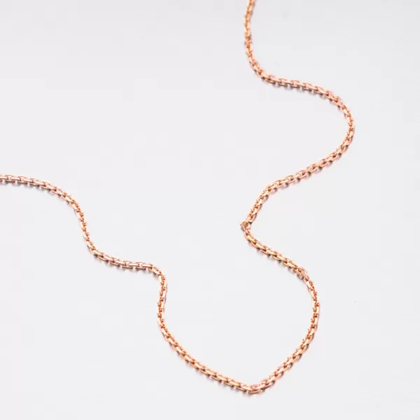 Strieborný ružovým zlatom pozlátená retiazka Anker CHRS-19-040-D/C-CV