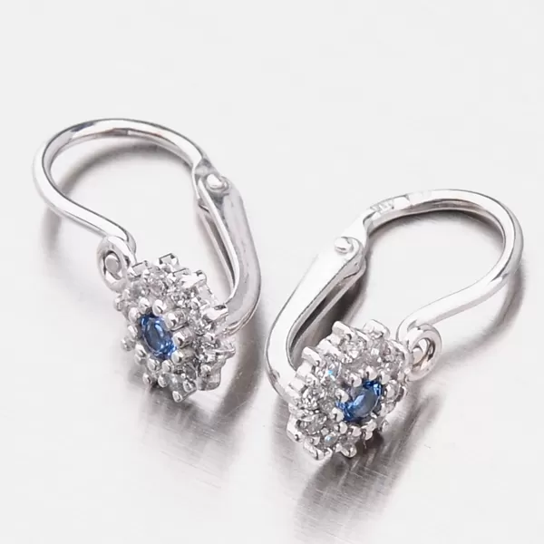 Detské náušnice biele zlato 585 zirkón 52DN-2749BMB