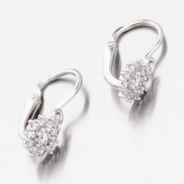 Detské náušnice biele zlato 585 zirkón 52DN-2749BBB