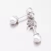 Strieborné náušnice s perlom E2301470-2224-SLX