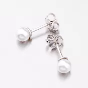 Strieborné náušnice s perlom E2301470-2224-SLX