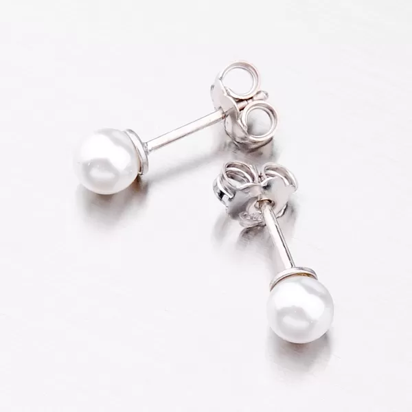 Strieborné náušnice s perlom E2301470-2224-SLX