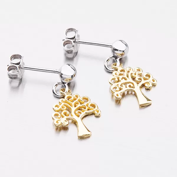 Visiace náušnice zdobené stromom života E1502485-0331-SLX