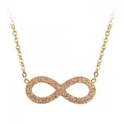 Oceľový náhrdelník nekonečno MNCP15-831-C
