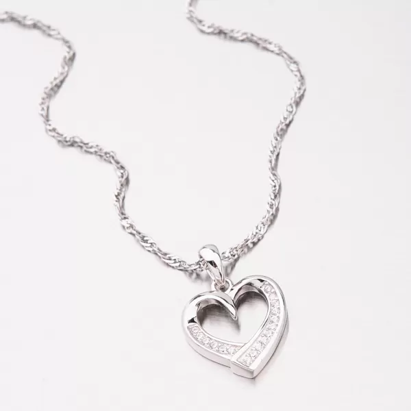 Strieborný prívesok srdca PKL-3060