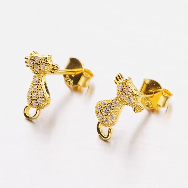 Kôstky v tvare mačky E2000818-1905-GD-SLX