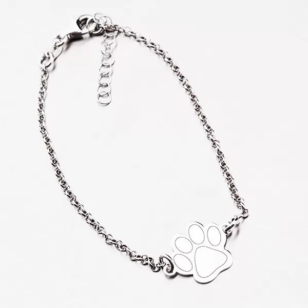 Náramok zo striebra s tlapičkou B1600305-1264-SLX