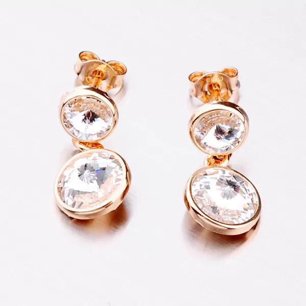 Visiace náušnice s kryštálmi E1702895-2120-SLX