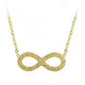 Oceľový náhrdelník nekonečno MNCP15-831-B