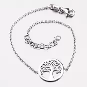 Strieborný náramok so stromom života B1701453-0331-SLX