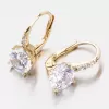 Dámske náušnice žlté zlato 585 zirkón v žltom 663P-120220
