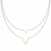 Oceľový dvojitý náhrdelník SNPHBJ-151502-GD