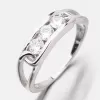 Strieborný prsteň so zirkónmi GST-11285