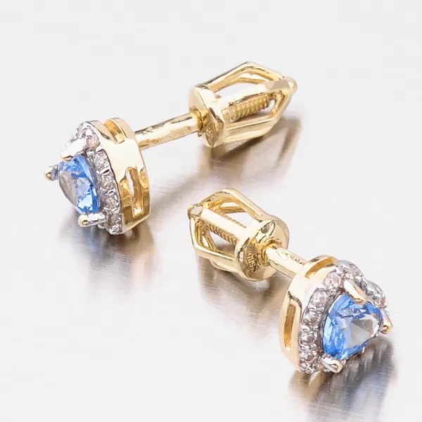 Zlaté napichovacie náušnice 52GZ-8015ZMB-SR