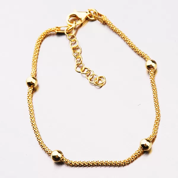 Pozlátený náramok s guličkami B1800984-1264-SLX