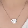 Oceľový náhrdelník so srdiečkom MNCP15-521-A