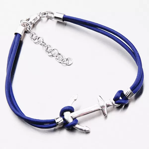 Náramok s kotvou v modrej farbe B1502299-0940-SLX