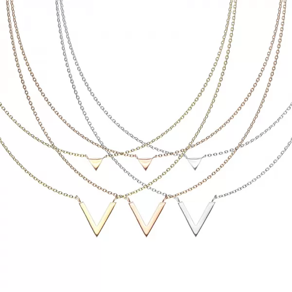 Oceľový dvojitý náhrdelník SNPHBJ-151502-GD