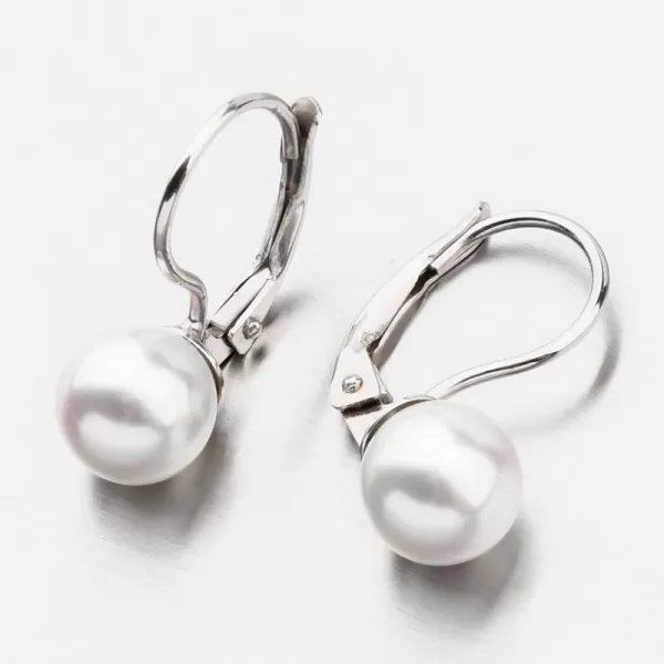 Náušnice podložky s Pearl E2301433-1905-SLX