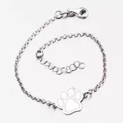 Náramok zo striebra s tlapičkou B1600305-1264-SLX