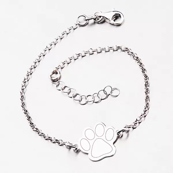 Náramok zo striebra s tlapičkou B1600305-1264-SLX