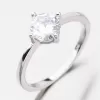 Strieborný prsteň so zirkónom GST-11238