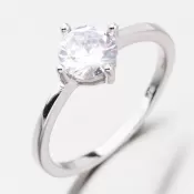 Strieborný prsteň so zirkónom GST-11238