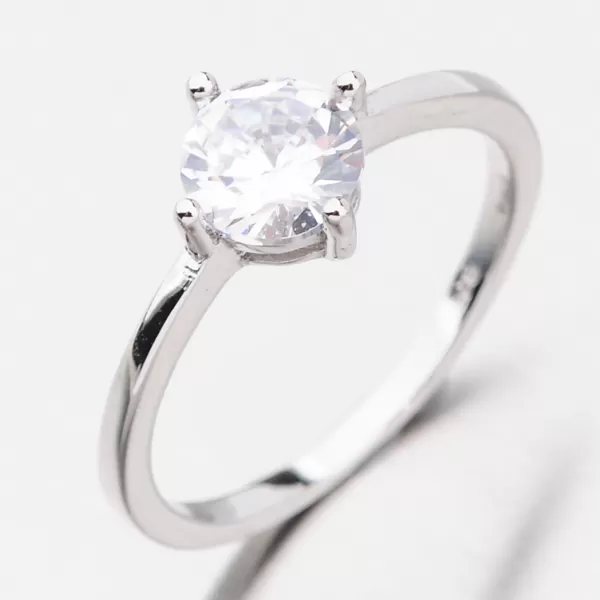 Strieborný prsteň so zirkónom GST-11238