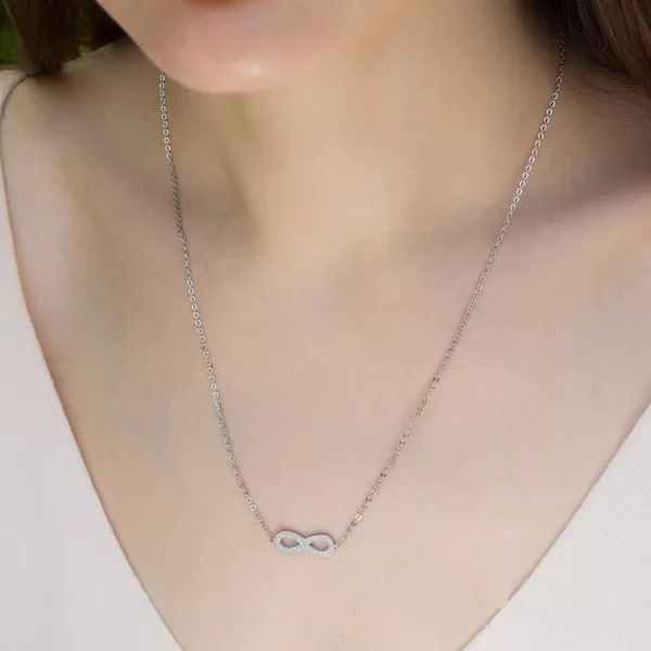 Oceľový náhrdelník nekonečno MNCP15-831-A