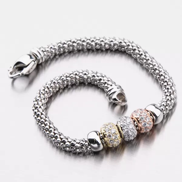 Strieborný náramok so zirkónmi B1603061-2196-SLX