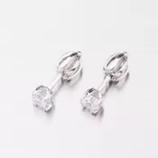 Dámske náušnice biele zlato 585 zirkón 52GZ-60188B