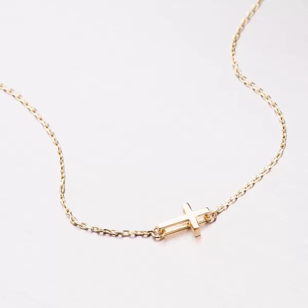 Zlatý náhrdelník s krížikom 144P-150756