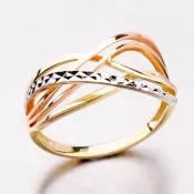 Dámsky prsteň žlté zlato 585 141P-110522