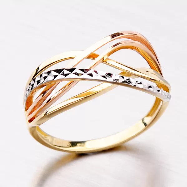 Dámsky prsteň žlté zlato 585 141P-110522