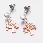 Visiace náušnice zdobené stromom života E1502484-0331-SLX