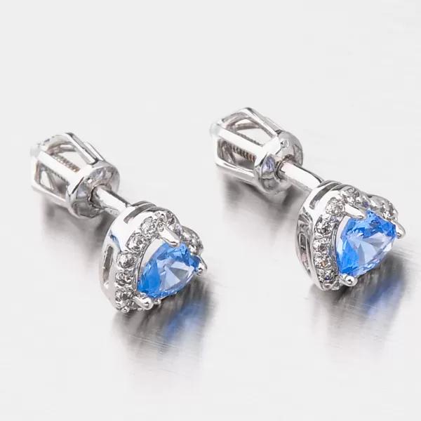 Dámske napichovacie náušnice zo žltého zlata 585 52GZ-8015BMB-SR