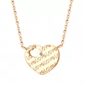 Oceľový náhrdelník so srdiečkom MNCP15-521-C
