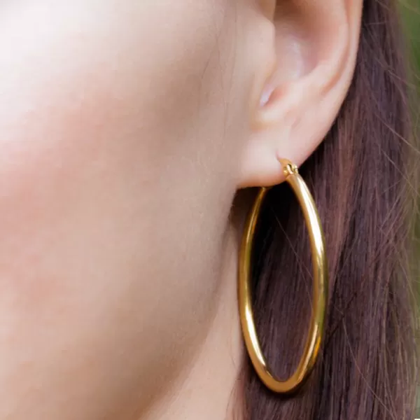 Pozlátené náušnice MNCER12-966-B