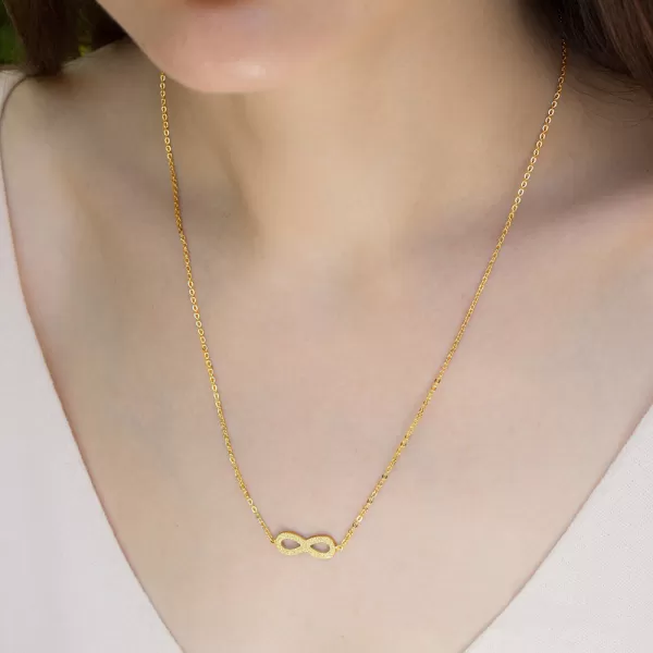 Oceľový náhrdelník nekonečno MNCP15-831-B